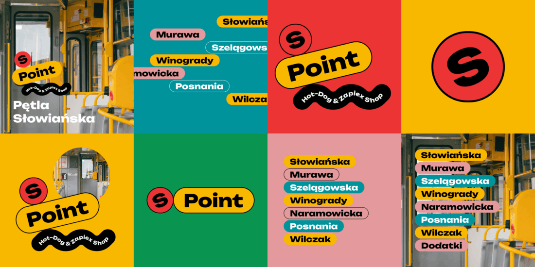 S-POINT – system identyfikacji wizualnej z logo i nazwami poznańskich dzielnic